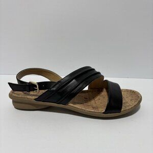 Naturalizer Women’s Wyn Black Slingback Sandals, Size 8.5 Wide